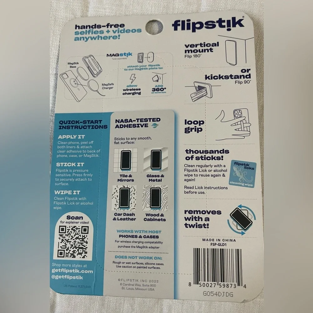 NEW Flipstik Pro Multi-Surface Mount, Grip & Stand
